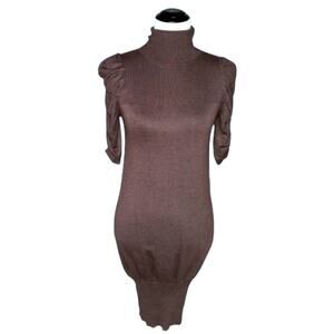 Max Studio Lightweight Turtleneck Sweater Dress